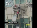 La increíble escalada de Alex Honnold en la torre Taipei 101 de Taiwán
