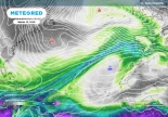 El modelo europeo eleva el riesgo: el río atmosférico del martes será de gran magnitud; predicción para España