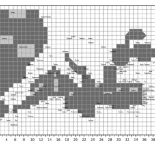Mapa textual persa, píxeles del siglo XIV