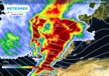 Se aproxima un frente atlántico a toda velocidad: dejará 36 horas de lluvias, nevadas, viento y mala mar