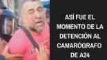 Violencia policial contra la prensa en Argentina: atacaron a un camarógrafo de A24