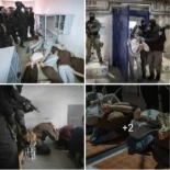 Colonos israelíes participan en un safari para observar a detenidos palestinos mientras son humillados