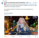 Laura Chiclana informando desde la entidad sionista de Iker Jiménez