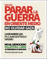 Reino de España: “No a la guerra” y “escudo social”