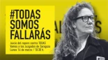 Convocan una concentración en Zaragoza en apoyo a Cristina Fallarás el día de su juicio tras la denuncia del rapero Ayax