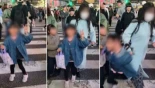 Niña sufre un empujón deliberado en el cruce de Shibuya en Tokio