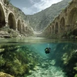 Estudio subacuático revela las  fuentes de agua de los acueductos romanos