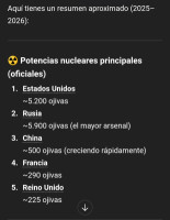 Países con armas nucleares