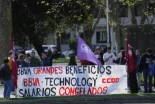 Trabajadores de BBVA Technology denuncian en Bilbao la "pérdida de poder adquisitivo" y piden "sueldos dignos"