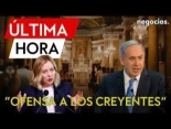 Meloni estalla contra Netanyahu por vetar la entrada al Santo Sepulcro