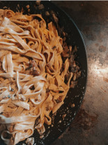 Pasta fresca con setas