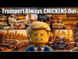 Irán se burla de Trump en un último video de LEGO, TACO Trump Always Chickens Out, «Trump siempre se acobarda»