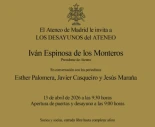 Desayunos del Ateneo: Iván Espinosa de los Monteros, presidente de Atenea en conversación con los periodistas Esther Palomera, Javier Casqueiro y Jesús Maraña