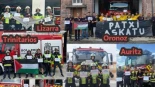 Bomberos de toda Navarra piden la liberación de su compañero "secuestrado" por Israel: 'Patxi askatu, Palestina aurrera'