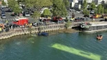 Una conductora en prácticas hunde un autobús en el río Sena y cuatro personas tienen que ser rescatadas