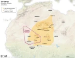 El mapa de los tuaregs, un pueblo nómada entre cinco países