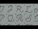 Alfabeto "cat font": cómo escribir con alfabeto gatuno