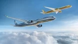 Starlux Airlines ya tiene pintados los Airbus A350 dorado y plateado de la colaboración con Hajime Sorayama