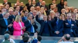Florentino discute con un socio, retiran dos pancartas y Vinícius y Mbappé, los señalados