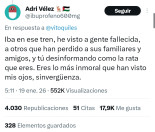 Seguidores de Vito Quiles acosan por twitter a una víctima del accidente del tren