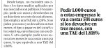 MALEMÁTICAS CCCXXVII: desastre al calcular la TAE de créditos rápidos