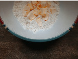 Tartinas de mousse de cereza