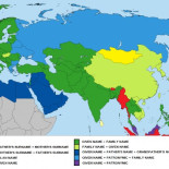 Costumbres para los nombres en los diferentes países