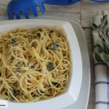 Receta de spaghetti al burro e salvia