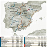 Mapa de las líneas de tren que el gobierno quiere suprimir