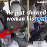 Un hombre toca sin querer con su bolso a una mujer. Ella lo agrede, y se suman un montón de mujeres a agredirlo