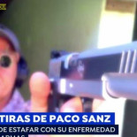 Pillan disparando a Paco Sanz, el estafador de los 2.000 tumores, después de que le retiraran las armas