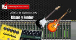 Cual es la diferencia entre una guitarra Gibson y una Fender