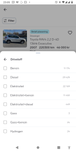 TODO del mercado de coches de segunda mano (comparativa eléctrico gasolina diesel) en Noruega