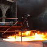 Queman la pantalla gigante que retransmitía el partido de la selección en Terrassa [CAT]