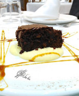 Brownie de bacon y cerveza negra