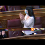 Macarena Olona se aplaude a sí misma tras acusar al Congreso de "aplaudirse como focas"