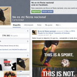 @Facebook elimina la comunidad antitaurina NoEsMiFiestaNacional