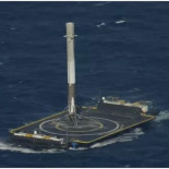 SpaceX consigue por fin aterrizar su cohete Falcon 9 en una plataforma marina