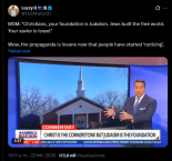 "Cristianos, su fundamento es el judaísmo. Los judíos construyeron el mundo libre."