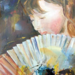 Extirpan medio cerebro a una chica y se convierte en una pintora con talento