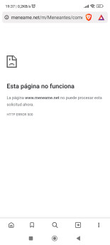 Comentar me da error 500