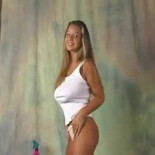 Cristina botando las tetas