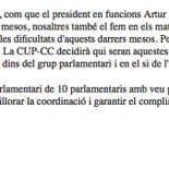 El comunicado de las CUP sobre el acuerdo de hoy [CAT]
