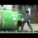 Los mineros en batalla contra los antidisturbios