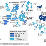 Las marcas más importantes de cada país en 2018