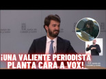 Una valiente periodista le planta cara a  García Gallardo (Vox), por pasarse de listo