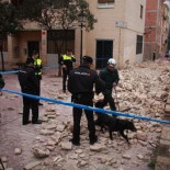 Se derrumba una parte de la muralla medieval de Zaragoza