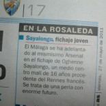 El fichaje de Sayalongo