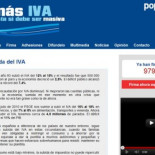 Las redes sociales impiden que el PP borre el rastro de su campaña 'No más IVA'