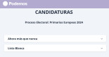 La "farsa" de las primarias de Podemos a las elecciones europeas